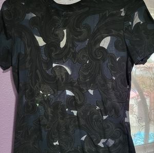 Gently Used Womens Barocco Mesh Versace Collection TShirt